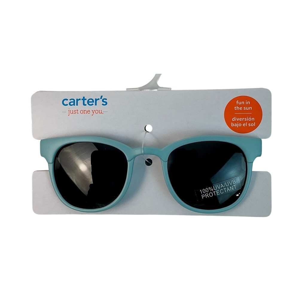 Carters Just One You Baby‎ Toddler Sunglasses Blue 100% UVA UVB Protectant